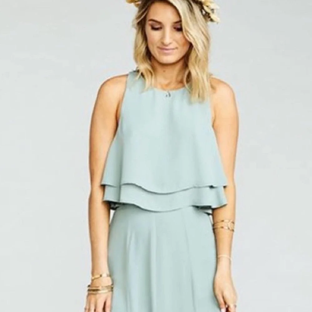 SMYM King Crop Top in Silver Sage NWOT - Picture 5 of 5